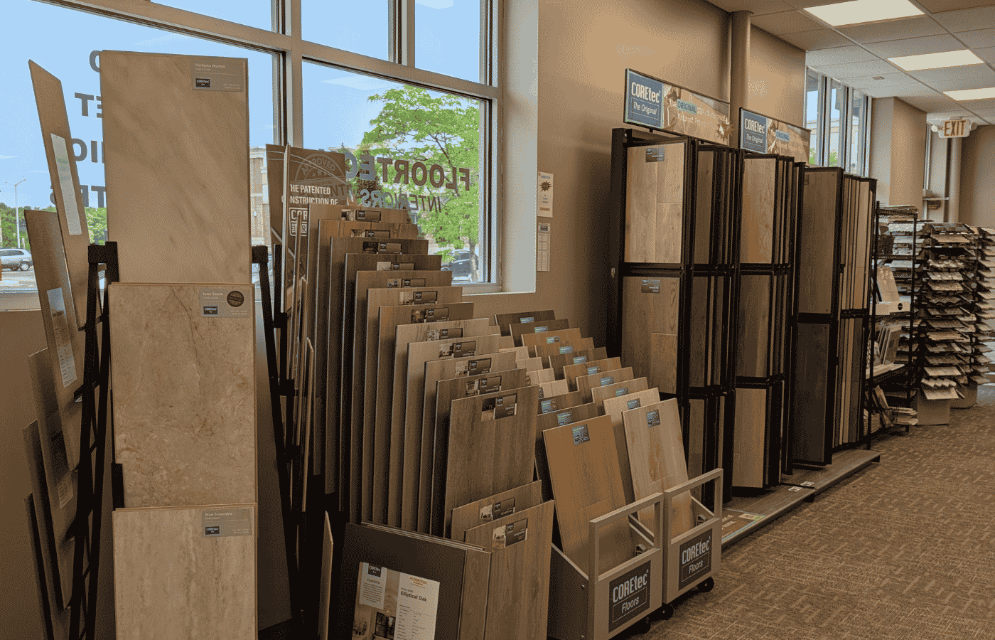 coretec display in showroom