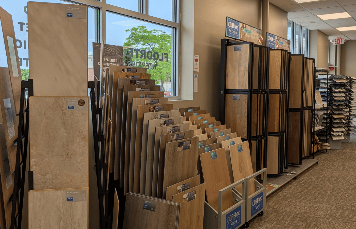 coretec display in showroom