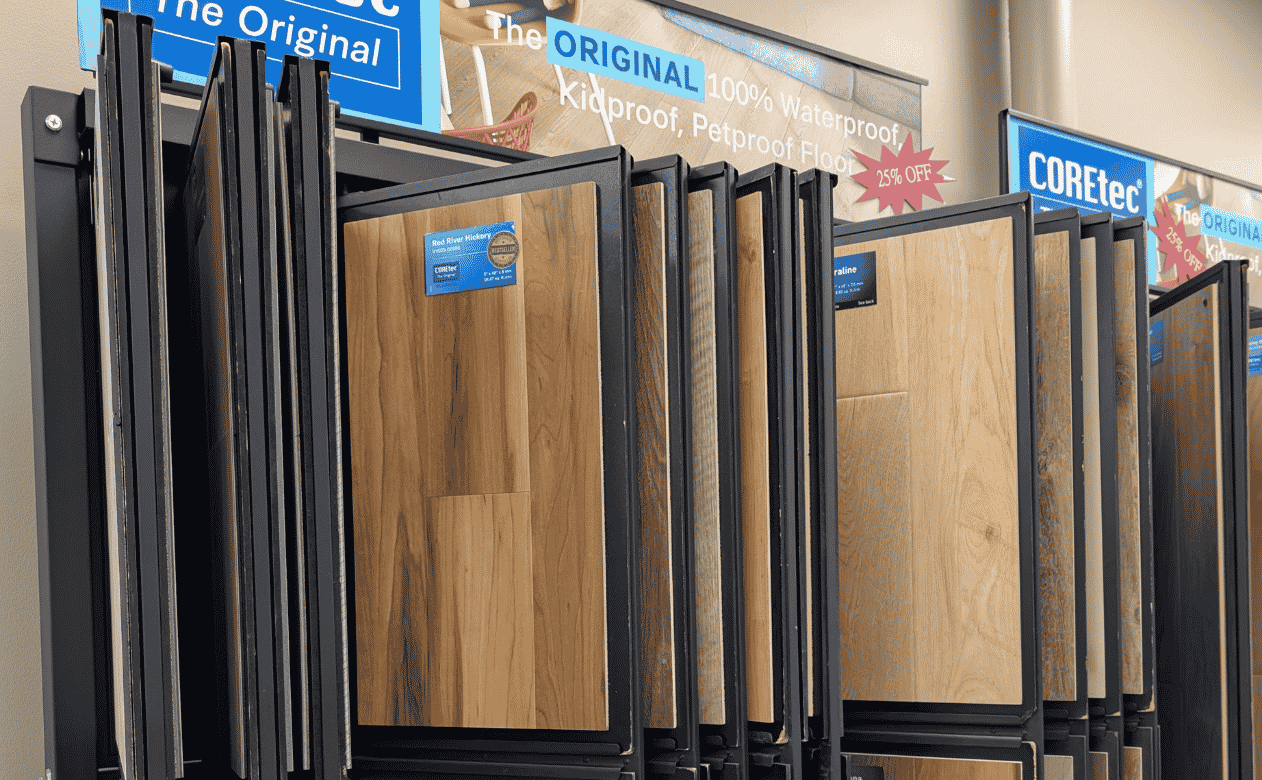 coretec display in showroom