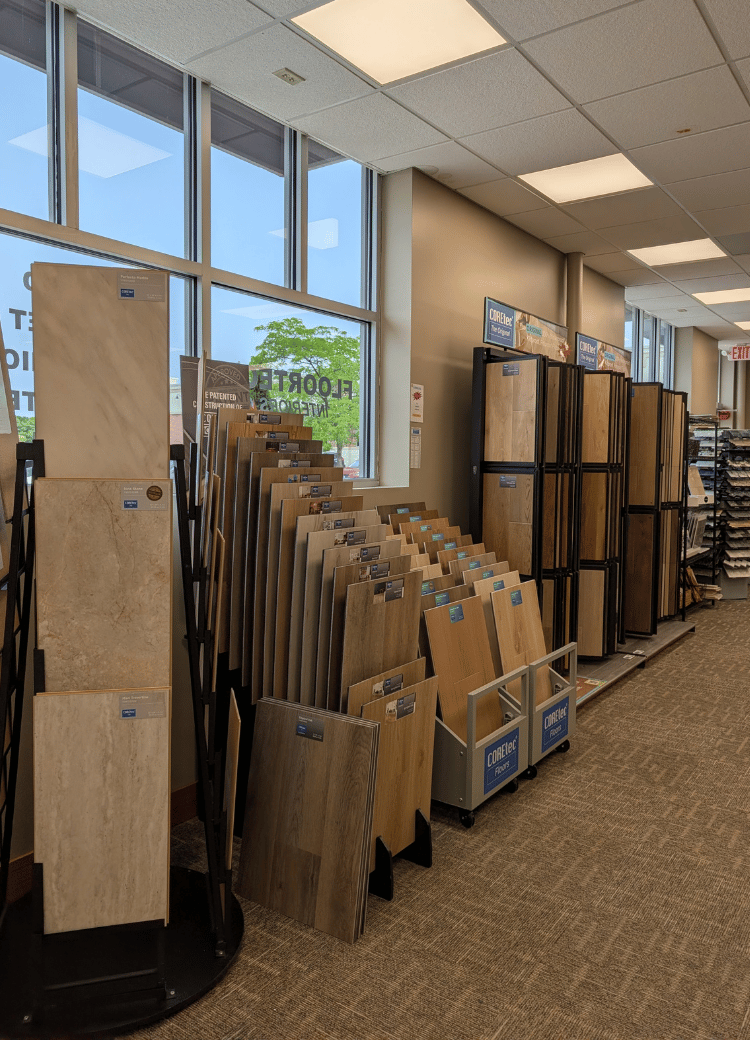 coretec display in showroom
