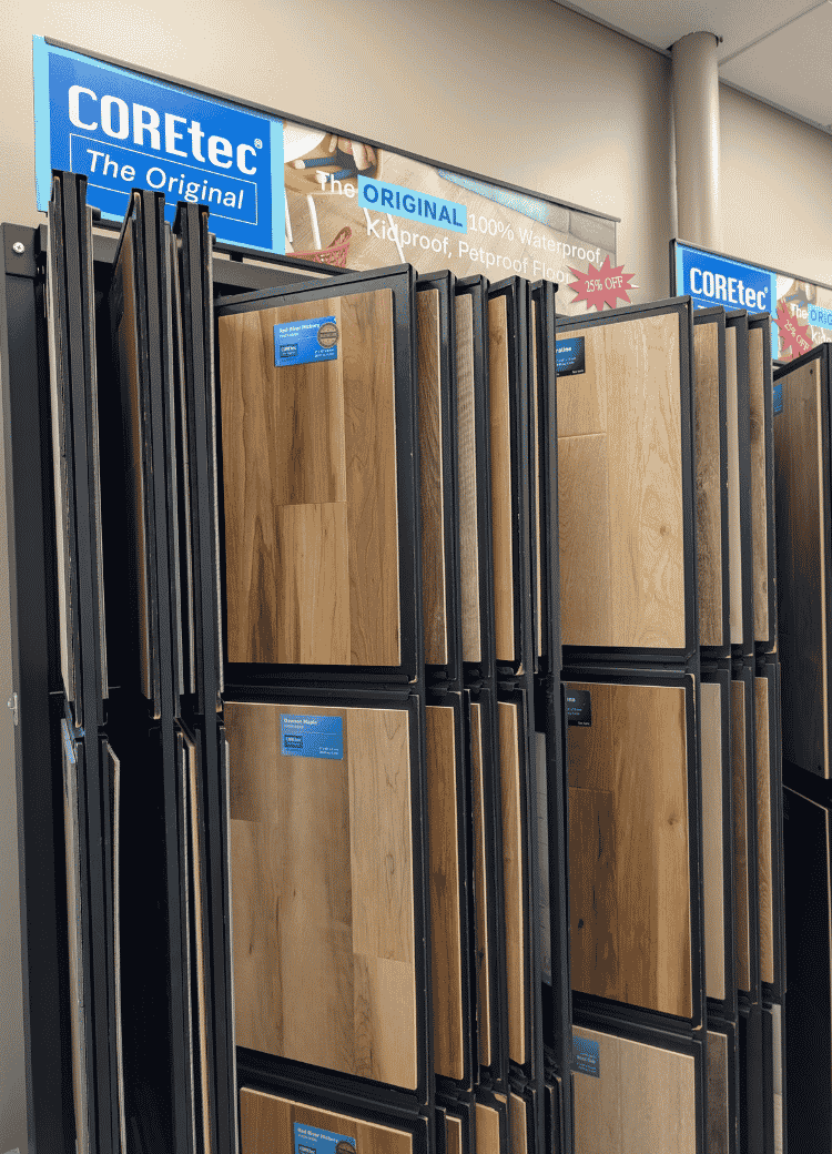 coretec display in showroom