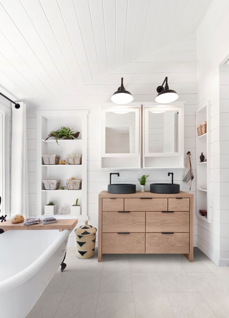 bathroom design in a bright Wisconsin home remodel with Floortech Interiors