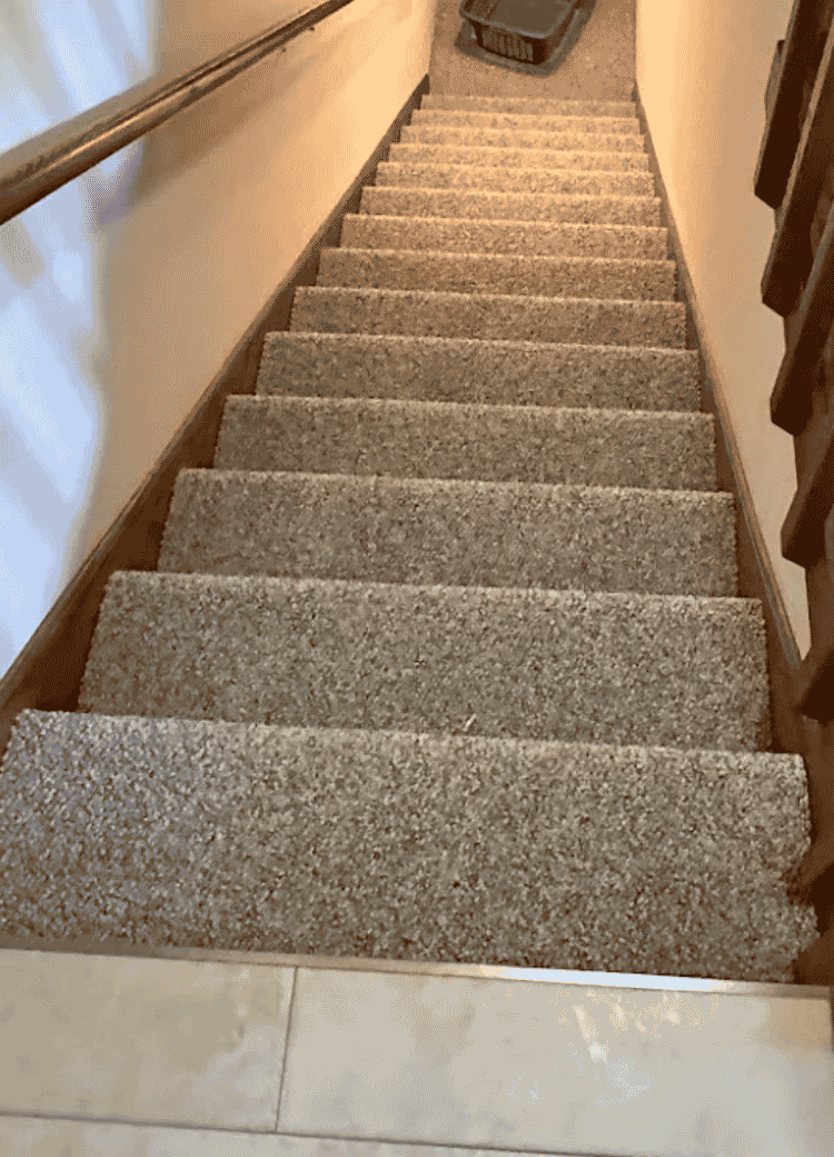 stair runner in a WI hallway