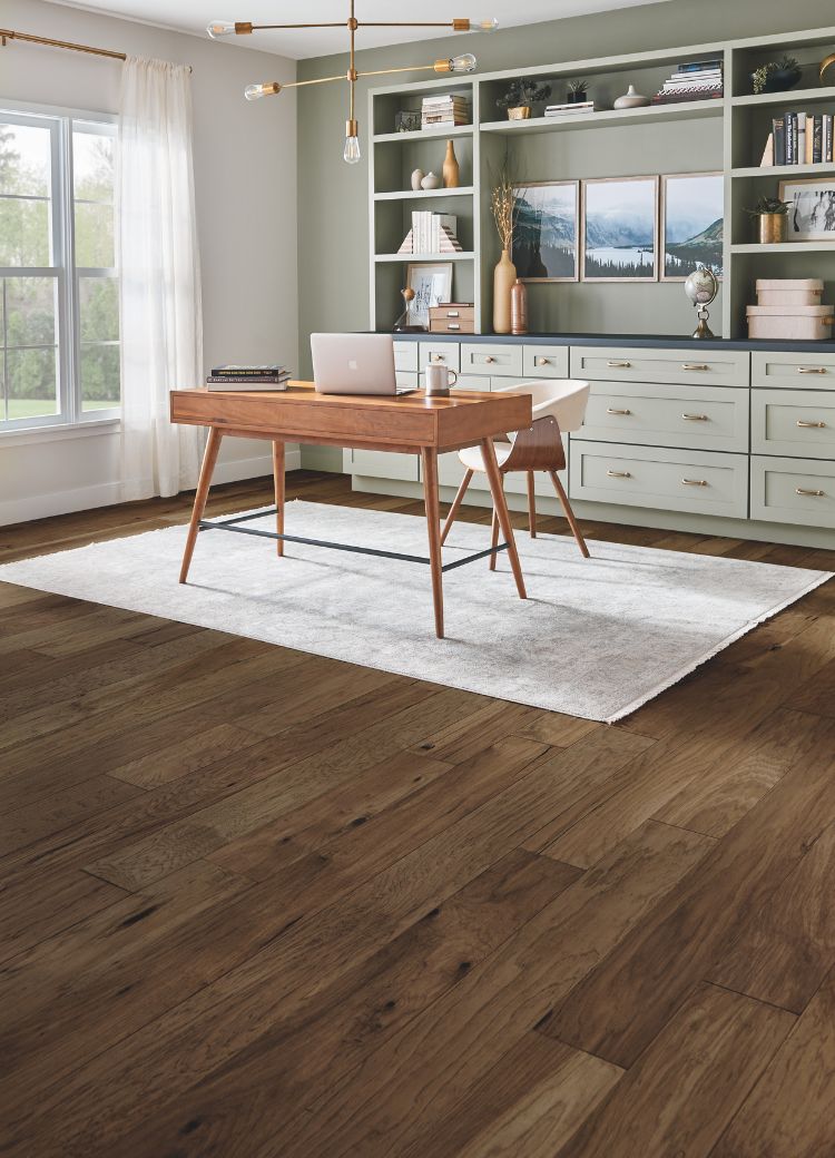 area rug in a Sturtevant home office