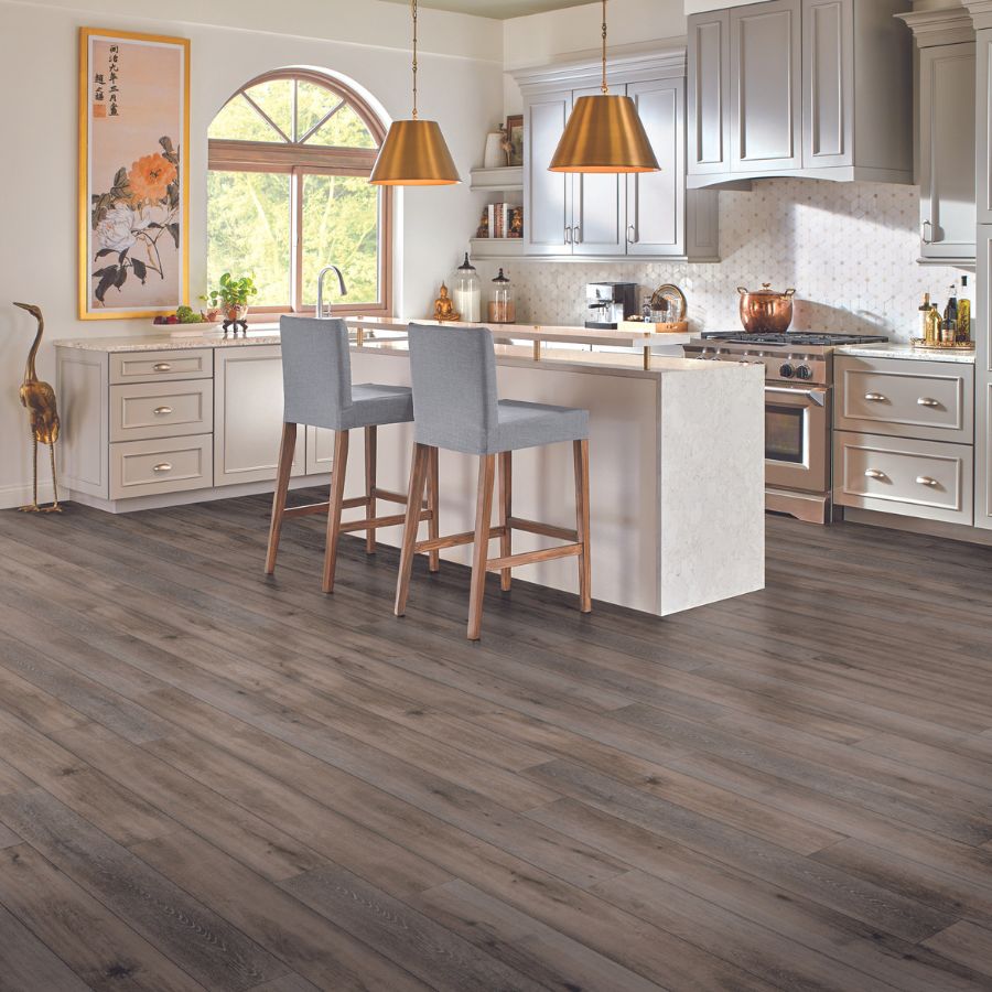 Laminate floors in a kitchen