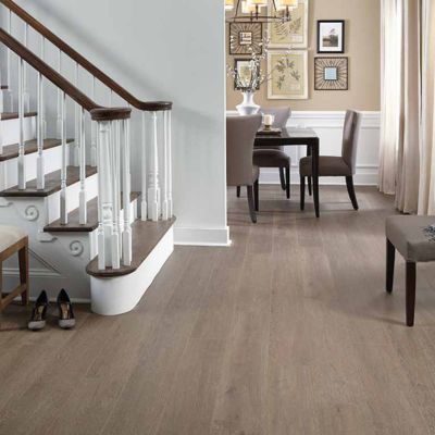 wood look laminate floors in a Brookfield entryway