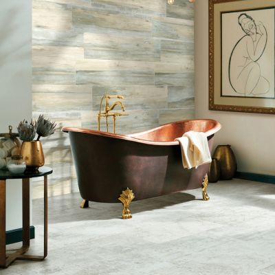 tile floors in an elegant Wisconsin bathroom